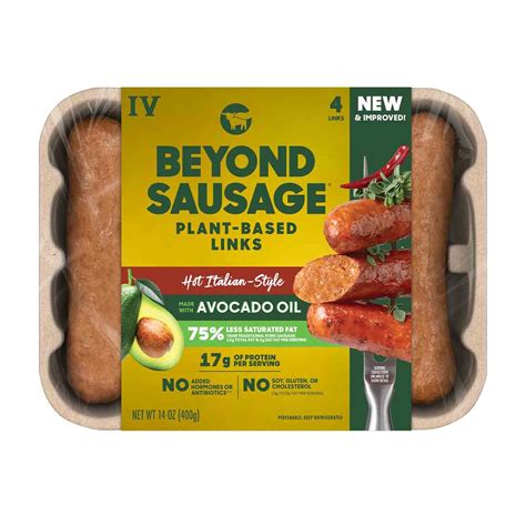 Plant Based Sausage Links Hot Italian 14 Oz