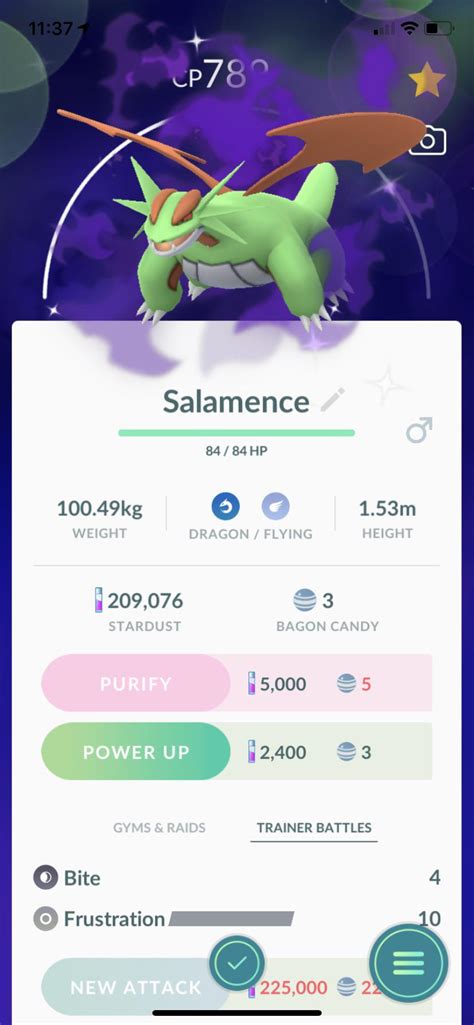 Shiny shadow salamence! : r/PokemonGoMystic