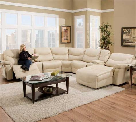 Gearhart 6 Piece Leather Power Reclining Sectional With Power Headrests