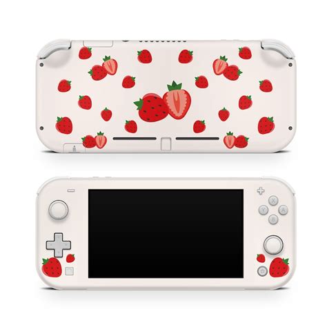 Nintendo Switch Lite Skin Cute Strawberry Switches Lite Skin Etsy