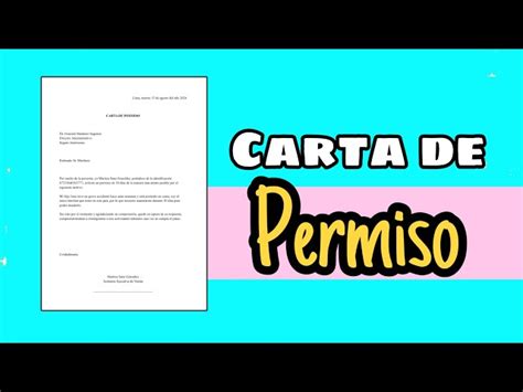 Carta De Solicitud De Permiso