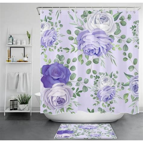 Eucalyptus And Floral Shower Set Refresh Your Bathroom With Green And