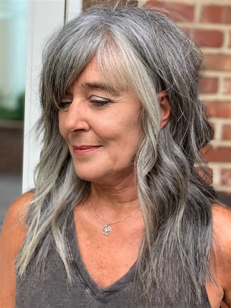 20 Long Gray Hairstyles For Women Over 50 Showcase Your Silver Mane