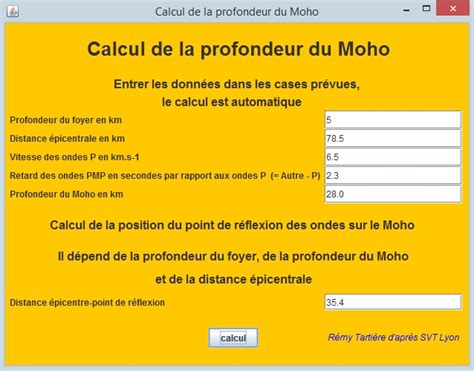 PDF comment calculer la profondeur du moho 1ere s PDF Télécharger Download