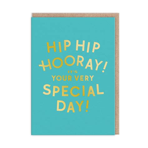 Hip Hip Hooray Special Day Birthday Card 🎂 Ohh Deer