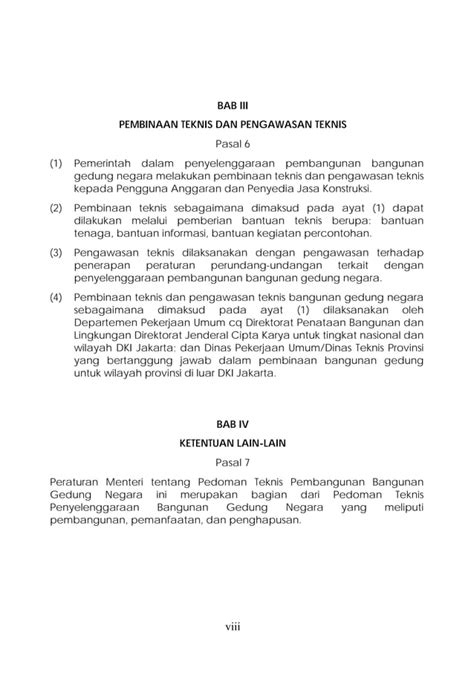 Permenpu 45 2007 Pedoman Teknis Pembangunan Bangunan Gedung Negara PDF