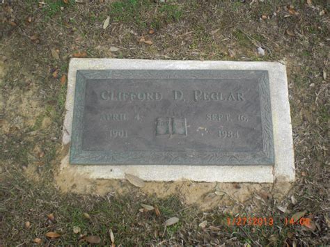 Clifford Dewitt Peglar Monumento Find A Grave