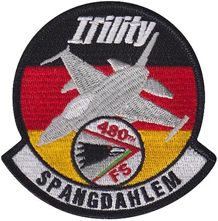 480th FIGHTER SQUADRON ITILITY MORALE Flightline Insignia