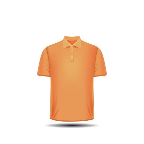 Premium Vector | Vector orange polo shirt design