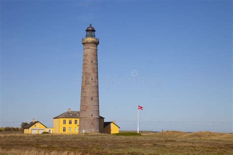 Denmark, Skagen, the Lighthouse. Editorial Stock Photo - Image of ...