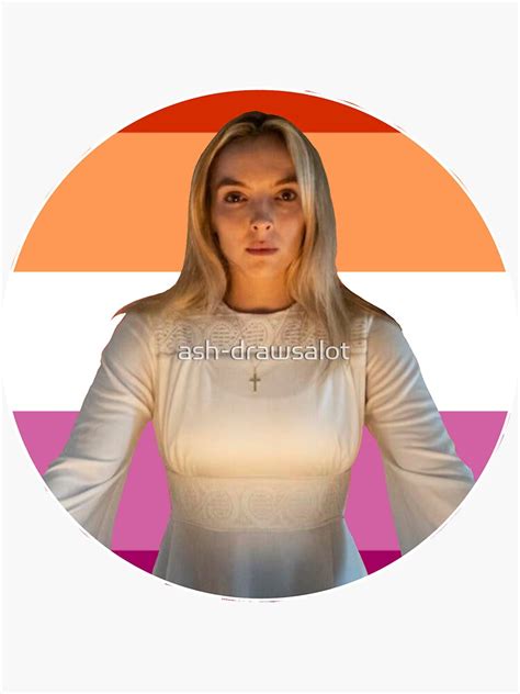 Lesbian Jesus Lesbian Flag Villanelle Sticker By Ash Drawsalot Redbubble