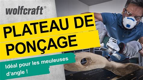 Plateau de ponçage pour meuleuse d angle Wolfcraft YouTube