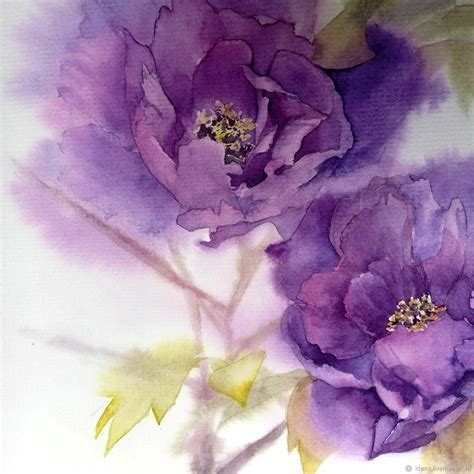 "Лиловые пионы" в интернет-магазине Ярмарка Мастеров по цене 4235 ...