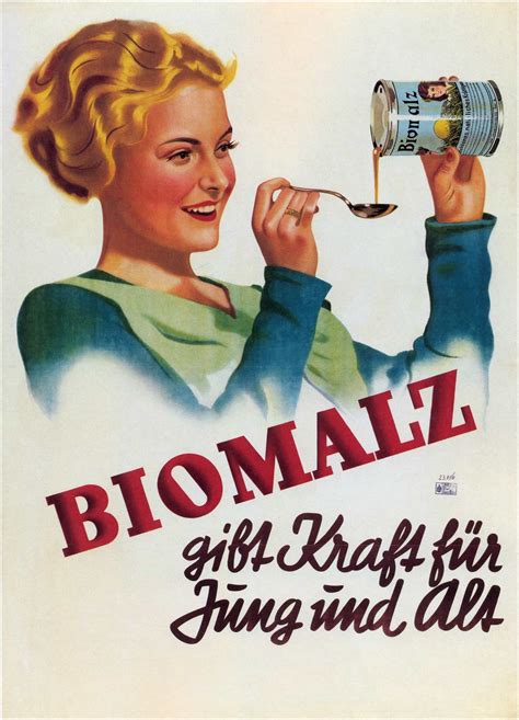 Biomalz Vintage German Poster Advertising