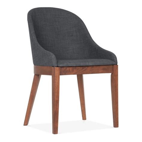 Forenzi Dark Grey Upholstered Dining Chair Cult Furniture Uk