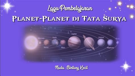 Planet Planet Di Tata Surya Lagu Pembelajaran Youtube