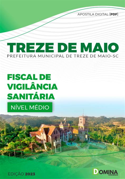 Apostila Pref Treze de Maio SC 2023 Fiscal Vigilância Sanitária