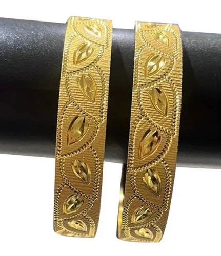 Golden Artificial Wedding Wear Gold Plated Brass Bangles At Rs 130 Set