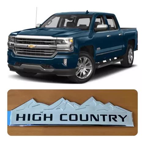 Emblema Chevrolet High Country Cheyenne Silverado Original Meses Sin