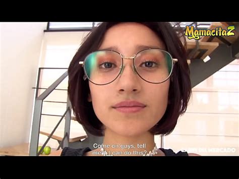 CARNE DEL MERCADO Luna Castillo And Alex Moreno PETITE LATINA ROUGH DRILLED ON HER FIRST CAM