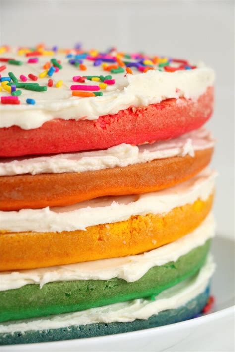 Naked Rainbow Cake Inspirational Momma
