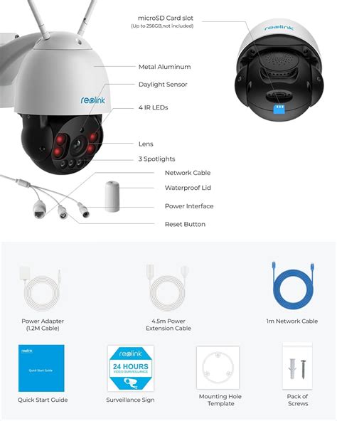 Reolink Rlc Wa C Maras Ptz Para Exteriores Para Seguridad En El