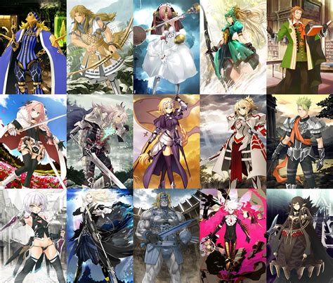 Fate Apocrypha Servants