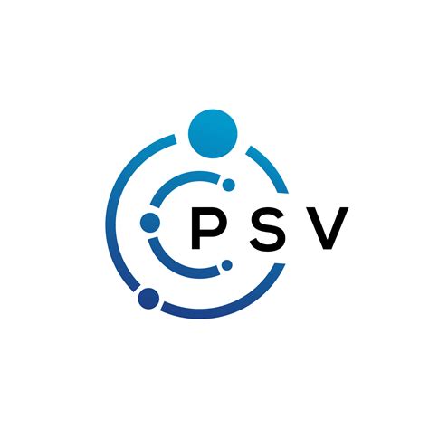 PSV letter technology logo design on white background. PSV creative ...