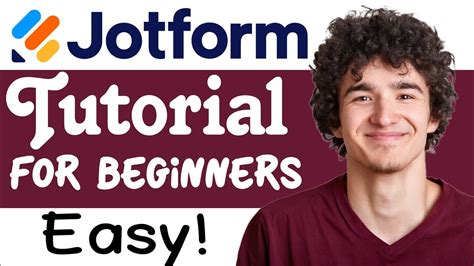 Jotform Tutorial For Beginners Step By Step Youtube