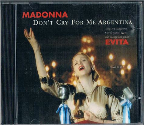 Madonna Dont Cry For Me Argentina 1996 Cd Discogs