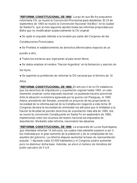 Reforma Constitucionales Pdf Gobernancia Gobierno