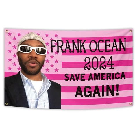 Frank Singer Ocean Flag 3x5FT Funny Pink American Flag Funny Music