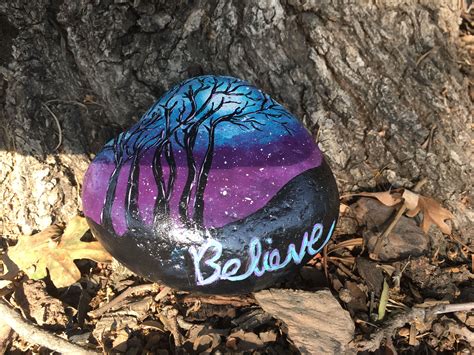 Painted Rock Silhouette Paint Rock Rock Painting Rock Crafts Diy And Crafts Stone Rocks