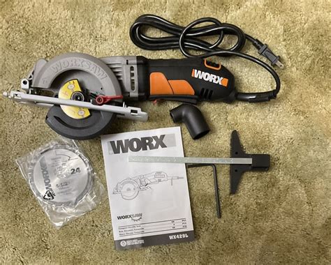 Worx 4 WORXSAW 4 5 Electric Compact Circular Saw WX429L Black