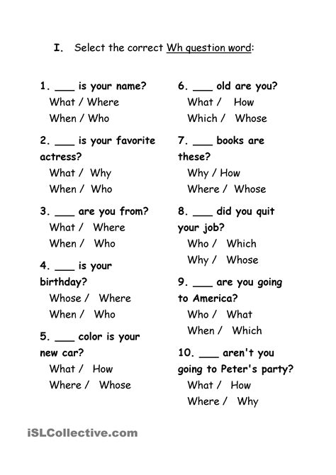 Pin By Hoda On Projects To Try Wh Questions Worksheets English