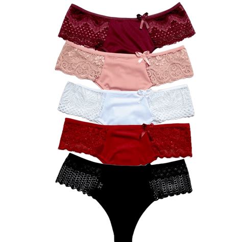 Kit Calcinhas Fio Calcinha Renda Na Lateral Lingerie Sacoleira Revenda Shopee Brasil