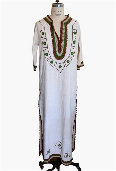 Vintage S Caftan Maxi Gem