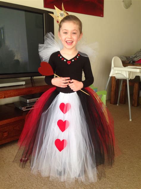 No Sew Queen Of Hearts Costume Disfraces Con Tutu Reina Roja Disfraz