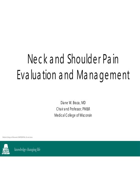 Neck And Shoulder Pain Evaluation And Management Docslib