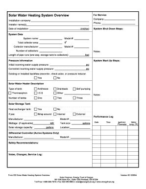 Fillable Online Insider Energytrust Solar Water Heating System Overview