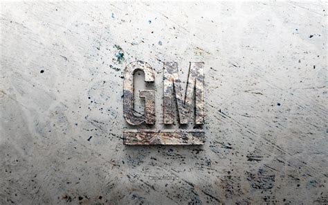 Descargar Logotipo De Piedra De General Motors 4k Fondo De Piedra