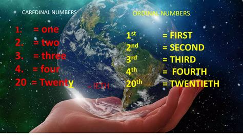 cardinal  ordinal numbers  pptx
