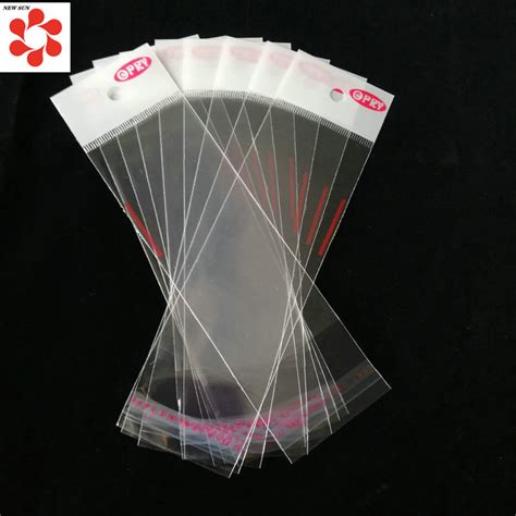 Wholesale Transparent BOPP CPP Laminated Self Adhesive Bags With Header