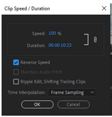 How To Reverse A Clip Video Footage In Adobe Premiere Pro