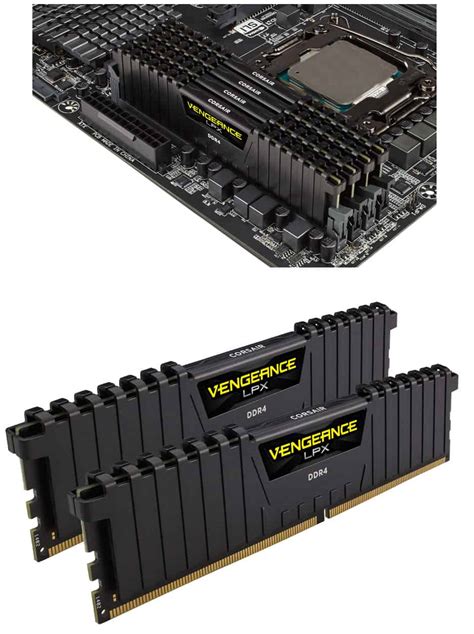 Memória Corsair RAM DDR4 16GB 2x8 3200MHz Corsair Vengeance LPX Black