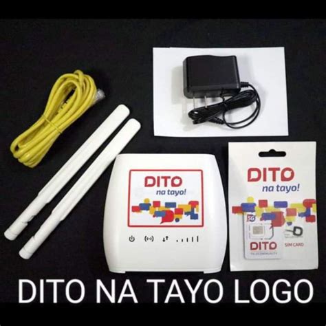 DITO TEL Compatible WIFI Modem With DITO Sim 199 Combo Lazada PH