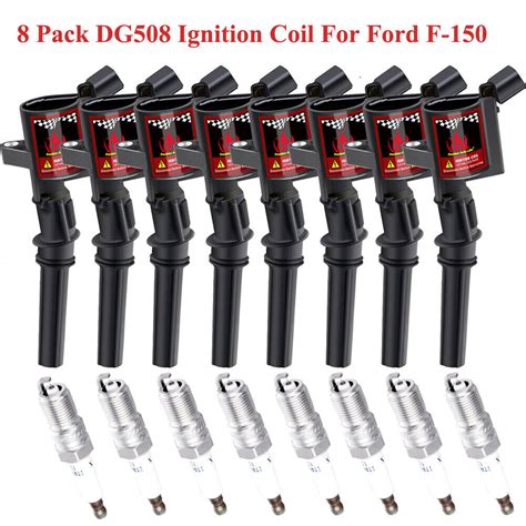 Pack Of 8 Ignition Coils W Spark Plug SP493 For Mercury Grand Marquis 4