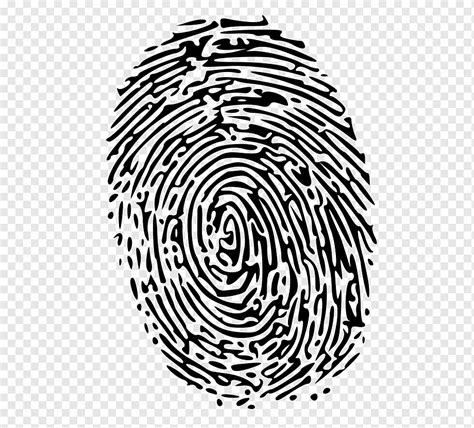 Fingerprint Forensic Science Others Spiral Monochrome Symmetry Png