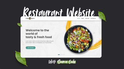 Restaurant Website With HTML CSS And Javascript YouTube