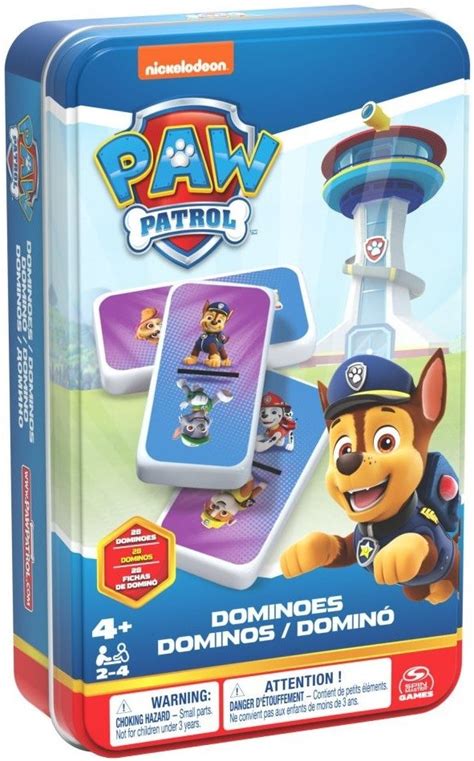 Настолна игра Paw Patrol Dominoes Tin Ozone bg